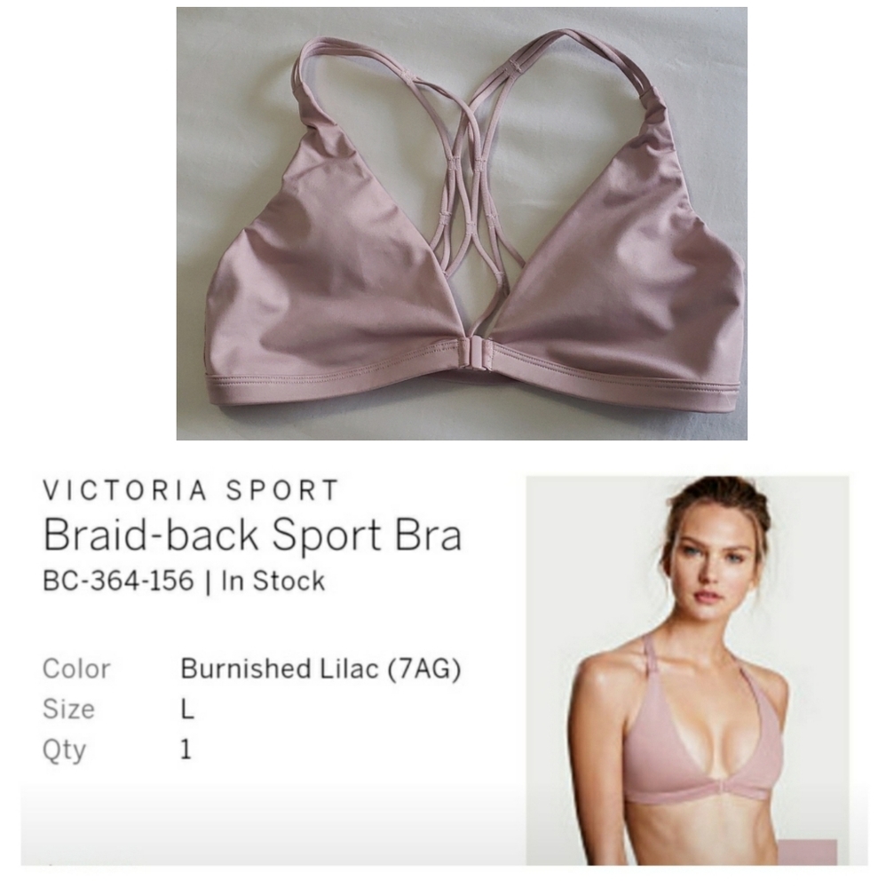 Victoria's Secret Blush Braid Back Sport Bra